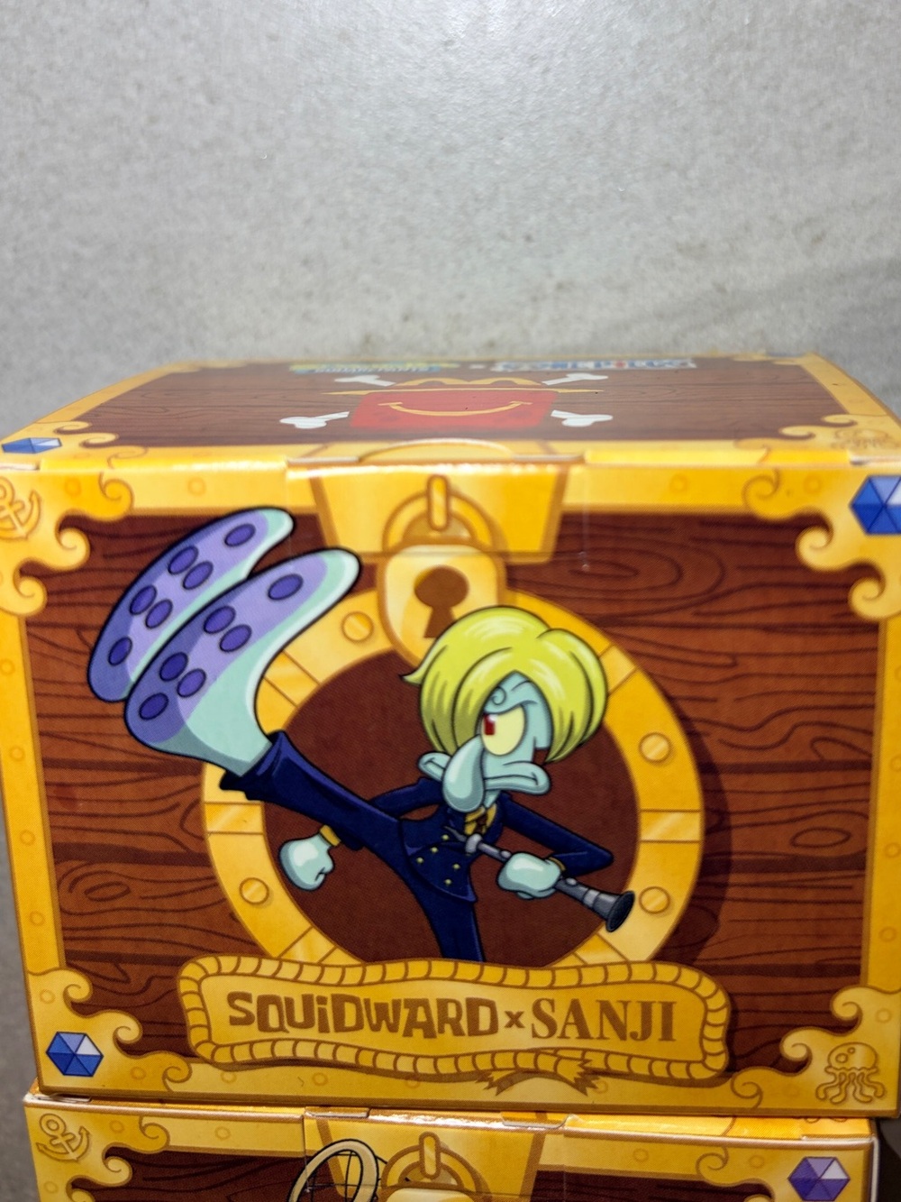 Mcdonalds Happy Meal Toy Squidward x Sanji Figure Box